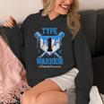 T1D Warrior Baseball Drip Diabetes Awareness Blue Ribbon Unisex Hoodie T1D Warrior Baseball Drip Diabetes Awareness Blue Ribbon Unisex Hoodie