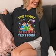 Teacher Heart Text Book For Men Women Unisex Hoodie