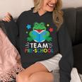 Team Pre-School Reading Frog Back To School Book Lover Unisex Hoodie