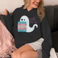 Threadless Grey Sky Chai Trans Book Pride Ghost Graphic Unisex Hoodie Threadless Grey Sky Chai Trans Book Pride Ghost Graphic Unisex Hoodie