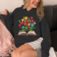 Tulips Flowers Book Floral Unisex Hoodie Tulips Flowers Book Floral Unisex Hoodie
