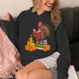 Turkey Reading Books Fall Thanksgiving Teacher Book Unisex Hoodie Turkey Reading Books Fall Thanksgiving Teacher Book Unisex Hoodie