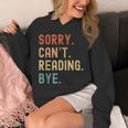 Tut Mir Sorry Ich Kann Nicht Lesen Bye Book Lover Unisex Hoodie