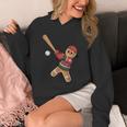 Ugly Christmas Sweater Gingerbread Baseball Toddler Kids Unisex Hoodie