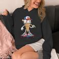 USA Patriotic Baseball Ice Cream Cone Freedom Unisex Hoodie USA Patriotic Baseball Ice Cream Cone Freedom Unisex Hoodie