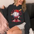 Valentine Baseball Heart Drip Sport Love Valentines Day Boys Unisex Hoodie