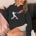 Valentines Day Baseball Batter Silhouette Heart Unisex Hoodie Valentines Day Baseball Batter Silhouette Heart Unisex Hoodie