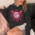 Valentines Day Baseball Boys Ice Cream Drip Heart Youth Kids Unisex Hoodie