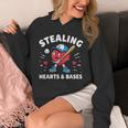 Valentines Day Baseball Stealing Hearts Bases Boys Kids Men Unisex Hoodie Valentines Day Baseball Stealing Hearts Bases Boys Kids Men Unisex Hoodie
