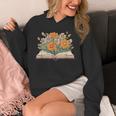 Vintage Book Lover Teacher Wildflowers Reading Read Graphic Unisex Hoodie