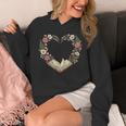 Vintage Book Lover Valentine Heart Unisex Hoodie