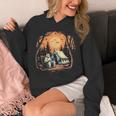 Vintage Ghost Book Reading Camping Gothic Halloween Teachers For Men Women Kids Unisex Hoodie Vintage Ghost Book Reading Camping Gothic Halloween Teachers For Men Women Kids Unisex Hoodie