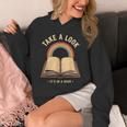 Vintage Rainbow Take a Look It's In a Book Retro Reading Art Unisex Hoodie