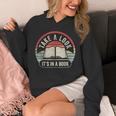 Vintage Retro Take A Look It's In A Book Bookworm Reading Unisex Hoodie Vintage Retro Take A Look It's In A Book Bookworm Reading Unisex Hoodie