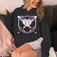 I Wear Purple For Alzheimers Awareness Baseball Heart Ribbon Unisex Hoodie I Wear Purple For Alzheimers Awareness Baseball Heart Ribbon Unisex Hoodie