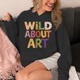Wild About Art Books Animal Safari Children's Art Teacher Unisex Hoodie Wild About Art Books Animal Safari Children's Art Teacher Unisex Hoodie