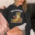 Wild Reader Cool Jaguar With Sunglasses Reading Book Kids Unisex Hoodie