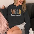 Wild About Reading Book Animal Children's Book Teacher Unisex Hoodie