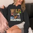 Wild About Reading Book Lover Bookworm Library Day Unisex Hoodie
