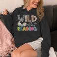 Wild About Reading Reading Books & Bookworm For Book Reader Unisex Hoodie