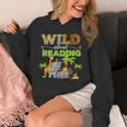 Wild About Reading Books Reader Librarian Wild Animals Lover Unisex Hoodie