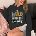 Wild About Reading Books Reader Lover Librarian Bookworm Unisex Hoodie