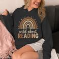 Wild About Reading Cute Rainbow Book Lover Teacher Unisex Hoodie Wild About Reading Cute Rainbow Book Lover Teacher Unisex Hoodie