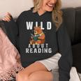 Wild About Reading Love Books Nerd Bookworm Librarian Unisex Hoodie