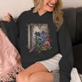 Wildflower Summer Floral Book Horror Gothic Graphic Unisex Hoodie