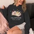 Women A New Chapter Begins Floral Book Retirement Teacher Unisex Hoodie
