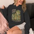 Women's Book & Plant Lover Reading Gardening She Also Need Plants Unisex Hoodie