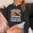 Women's Book Mom Dog Lover Paws And Pages Forever Unisex Hoodie