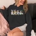 Women's Group Bunny Beagles Easter Reading Book Hunting Eggs Owner Unisex Hoodie Women's Group Bunny Beagles Easter Reading Book Hunting Eggs Owner Unisex Hoodie