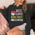 Women's Hit Hard Run Fast Turn Left Baseball Quote Fan Coach Unisex Hoodie Women's Hit Hard Run Fast Turn Left Baseball Quote Fan Coach Unisex Hoodie