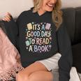 Women's It’s A Good Day To Read A Book Cute Teacher Reading Unisex Hoodie