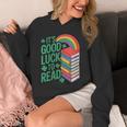 Women's Its Good Luck To Read Rainbow Reading Books Unisex Hoodie Women's Its Good Luck To Read Rainbow Reading Books Unisex Hoodie