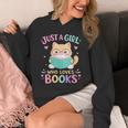 Women's Just A Girl Who Loves Books Reading Read Book Bookworm Unisex Hoodie Women's Just A Girl Who Loves Books Reading Read Book Bookworm Unisex Hoodie