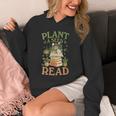 Women's Plant A Seed Read Summer Reading 2026 Teacher Librarian Book Unisex Hoodie