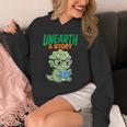 Women's Unearth a Story Summer Reading 2026 Triceratops Dino Book Unisex Hoodie Women's Unearth a Story Summer Reading 2026 Triceratops Dino Book Unisex Hoodie