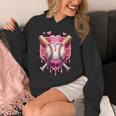 Women's Valentines Day Baseball Boys Ice Cream Drip Heart Youth Kids Unisex Hoodie Women's Valentines Day Baseball Boys Ice Cream Drip Heart Youth Kids Unisex Hoodie