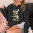 Zebra Reading Book Lover Unisex Hoodie