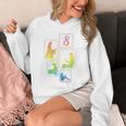 8th Birthday Book Reading Bookworm Book Lover Girls Unisex Hoodie