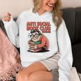 Anti Social Book Club Vintage Retro Reader Art Unisex Hoodie