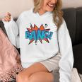 Bang Comic Book Sound Effect Bubble Graphic Tee Shirt Unisex Hoodie Bang Comic Book Sound Effect Bubble Graphic Tee Shirt Unisex Hoodie