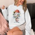 Baseball Christmas Ball Hat Snow Winter Premium Tri-Blend Unisex Hoodie