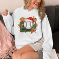 Baseball Christmas Scoreboard Celebration Premium Tri-Blend Unisex Hoodie