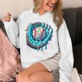 Baseball Drip Ice Cream Sprinkles Baseball Player Premium Tri-Blend Unisex Hoodie