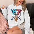Baseball Ice Cream Drip 67 Six Seven Gen Alpha Slang Meme Unisex Hoodie