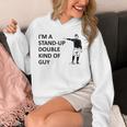 Baseball Pun Saying I'm a Stand Up Double Type Of Guy Unisex Hoodie Baseball Pun Saying I'm a Stand Up Double Type Of Guy Unisex Hoodie