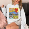 Birthday Boys Shirt Age 5 Superhero Comic Book Theme Party Unisex Hoodie